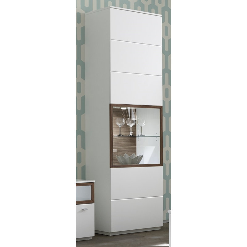 Mustafa Display Cabinet, Walnut, Left, Without