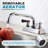 4 Inch Center Deck Mount Commercial Sink Faucet With 8" Swivel Spout And 90°Rotatable Dual Lever Handles