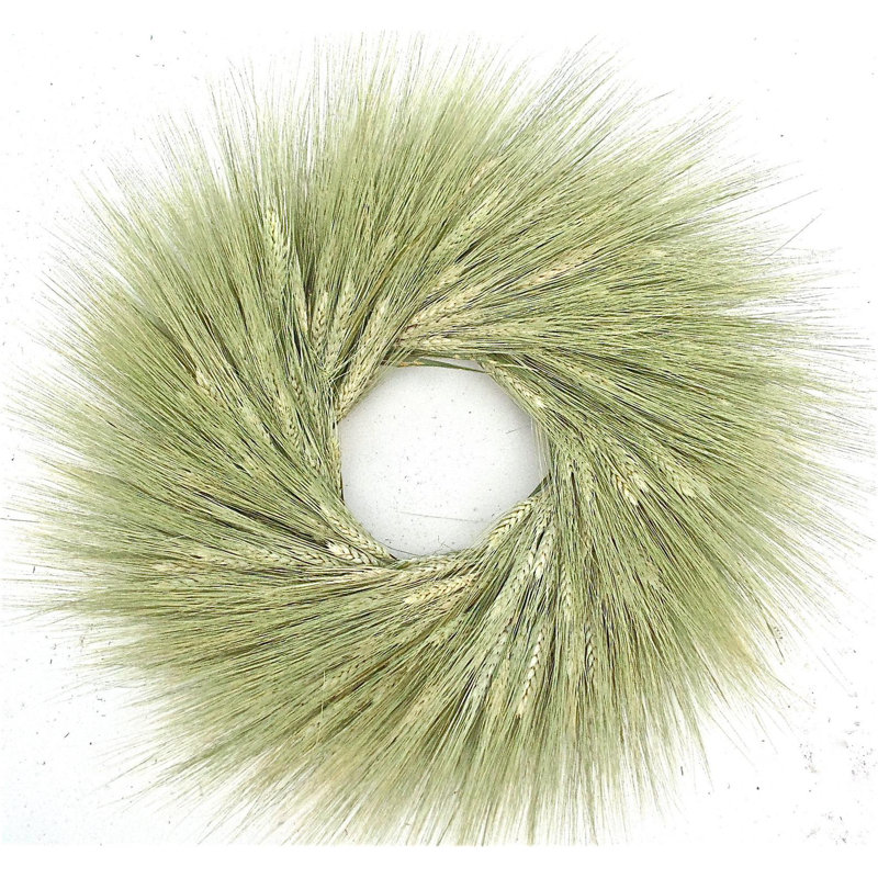 Dried Green Wheat Wreath