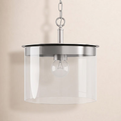 Elstone Single Light Glass Dimmable Pendant