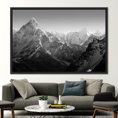 Everest Base Camp Himalaya Art - Mountain Landscape Wall Decor Canvas Print Poster