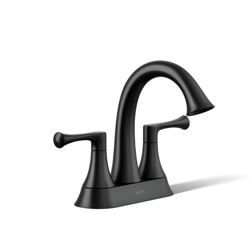 Buckley Centerset Bathroom Sink Faucet, 1.2 Gpm, 1.2 GPM, Matte White
