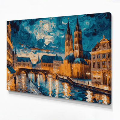 Cities Munich Germany Blue Canvas Wall Art