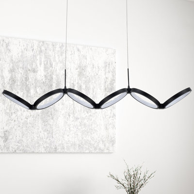 Luminaire suspendu géométrique à DEL 1 lumière Faheemah