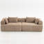 Canapé modulaire 2 pièces en mousse 2 pièces, canapé modulaire 96 po avec coussins moelleux, accoudoirs arrondis contemporains-2097898022
