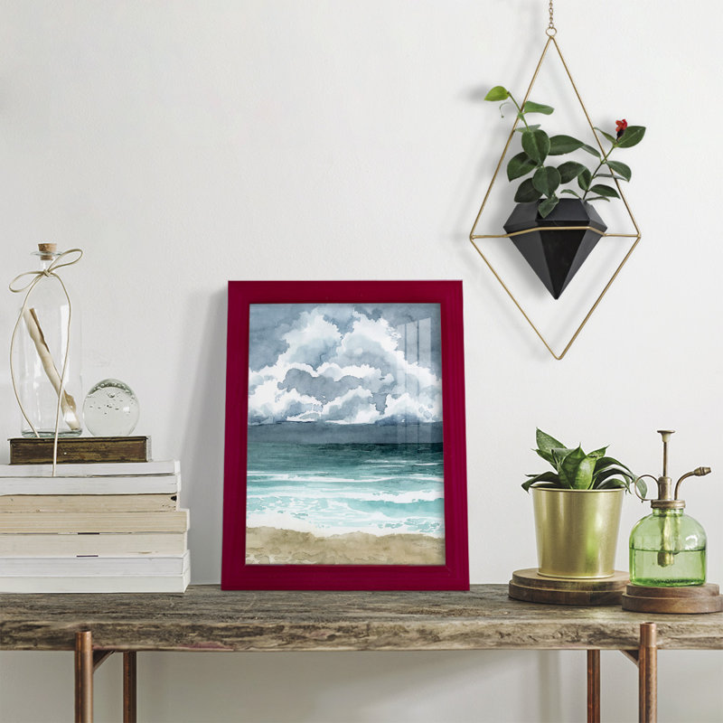 South Beach Storm II - reproduction de cadre photo unique, Rouge, H 11 po x l 9 po x P 1 po
