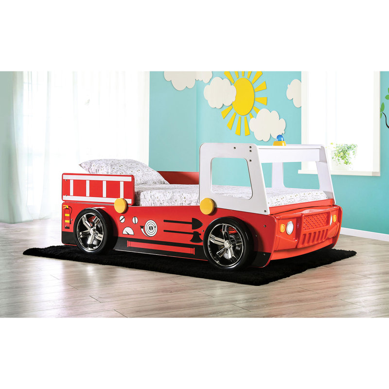 Lit de voiture de course Red