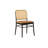 18" H Upholstered Side Chair With Cane Rattan Back-753274509-753274497