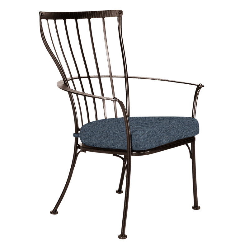 Monterra Outdoor Dining Armchair, Copper Creek, Harris Stone