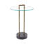 Table d'appoint ronde en verre et marbre-119048299