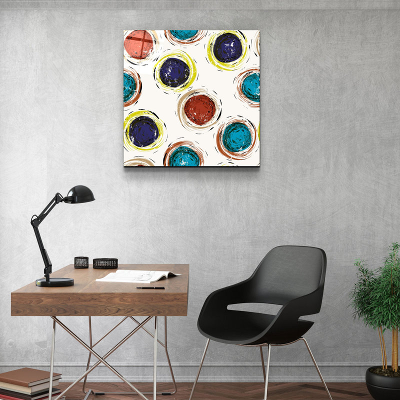 Stunning Decorative Tempered Glass Painting, 19.7 x 19.7 Inches | 100% Tempered Glass, Thickness: 0.16 Inches | UV Printing for Vibrant Colours | Perfect for Home Décor, Living Room or Office Wall Art