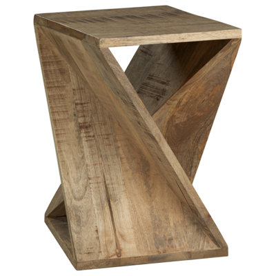 Edu Solid Wood End Table