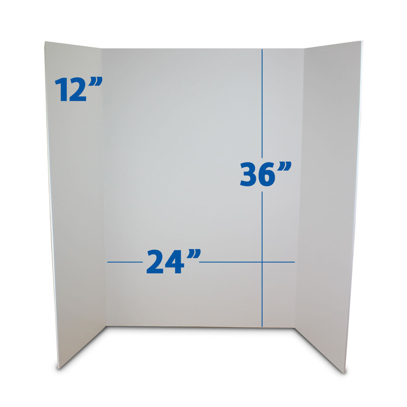 Flipside Products Freestanding Booth Display, White