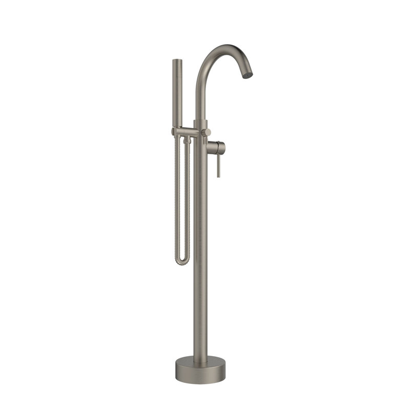 Delphi Floor Tub Filler with Diverter, Brushed Nickel