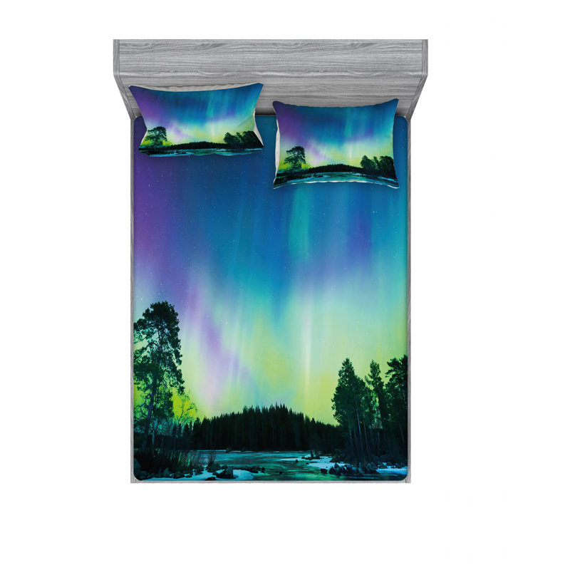 Microfiber Sheet Set, Queen Sheet Set with Fitted Sheet