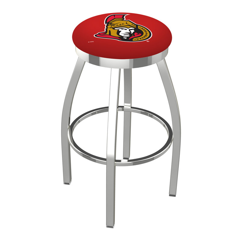 NHL Swivel Extra Tall Stool, Ottawa Senators, Chrome, "Counter Stool (25" Seat Height)"