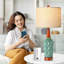 Lampe de table USB en céramique Beeram