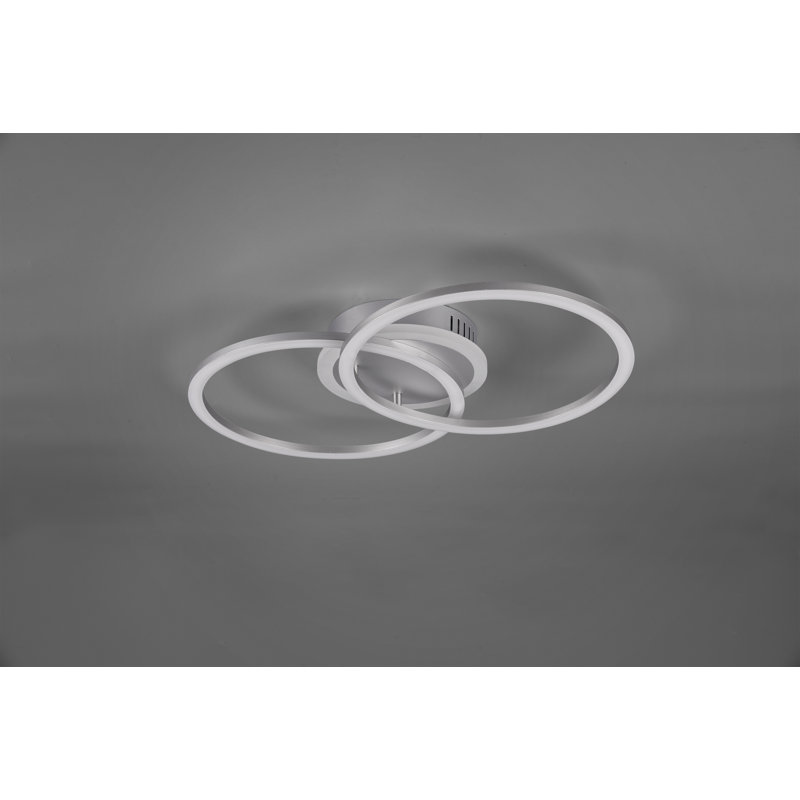 Novi 3-Light 50cm LED Flush Mount, Titanium