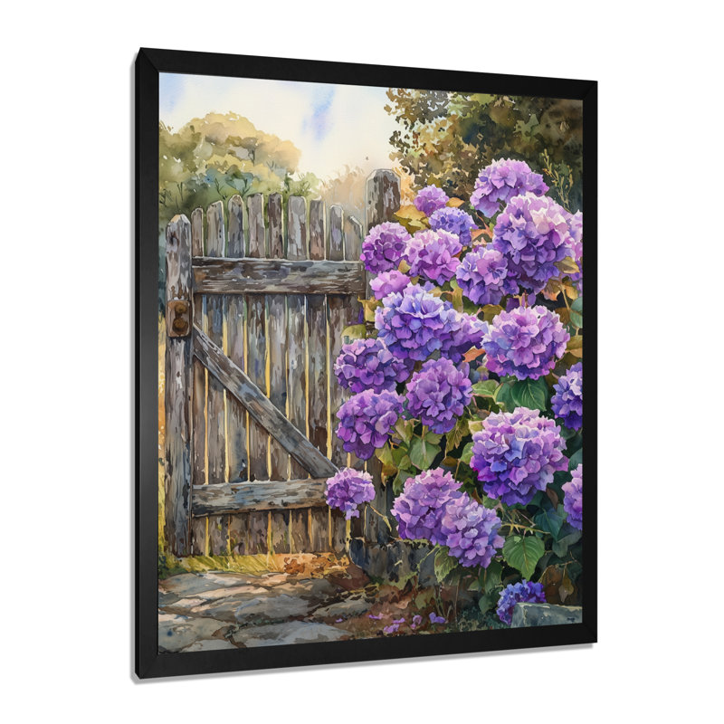 Alayna - Floral Wall Art, Noir, noir, noir, noir, H 20 po x l 12 po, Picture Framed