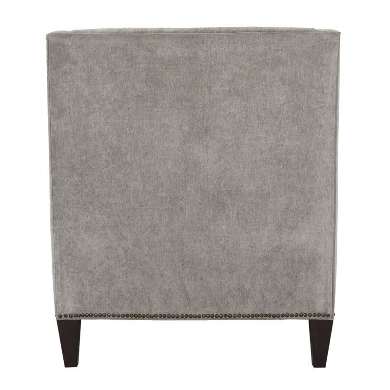 Higdon Velvet Chaise Lounge, Velvet Ash Gray
