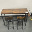 Ensemble de table de bar avec 2 tabourets de bar Siège souple avec dossier-689875838-689875839-689875837-689875826