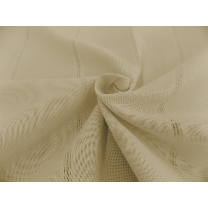 Pearce Synthetic Room Pencil Pleat Curtain, single Panel, opaque, Beige, 132cm Width x 255cm Drop