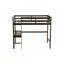 Lit simple avec tête de lit et pied de lit, lit simple en bois d'hévéa avec cadre de maison, gris clair