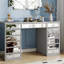Ninian Vanity Dressing Table with 13-Drawers Glass top 130cm Wide-1409239128