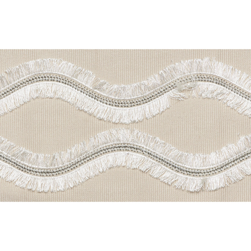 Ogee Embroidered Tape, Neutral