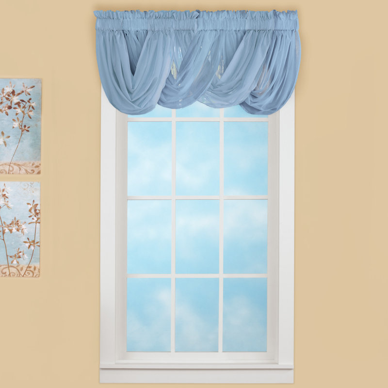 Furman Swag Window Valance, Blue