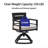 7-Piece Outdoor Patio Aluminum Furniture, Modern Dining Set, Including 6 Swivel Rockers Sunbrella Fabric Cushioned And Rectangle Dining Table With Umbrella Hole