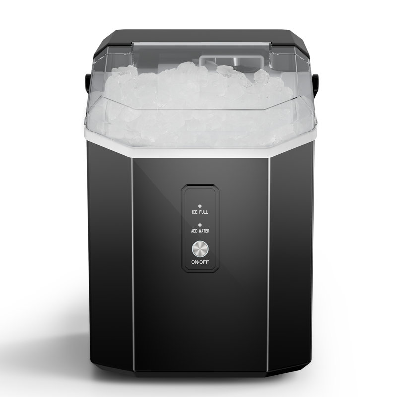 R.W.FLAME 33 Lb. Daily Production Nugget Clear Ice, Matte Black