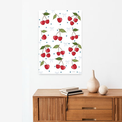 Cherry Goodness Contemporary Modern Playful Cherry Fruit Art