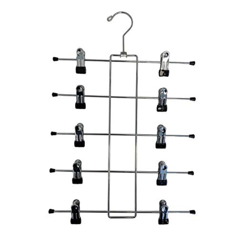 5-Tier Skirt Organizer With Adjustable Non-Slip Clips, 4