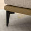 Chaise moderne moutarde à deux tons, revêtue de cuir de lin et de polyuréthane, coussins confortables, assemblage facile, pieds robustes, capacité de 330 lb-1125678479