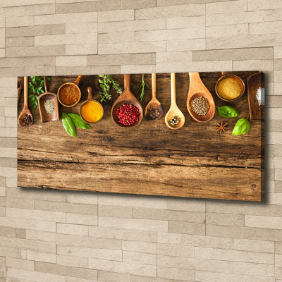 Spices of Wood 1 Piece Wall Art on Canvas