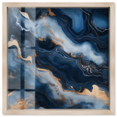 Deep Sea Geode IV Shadowbox Print Geode Wall Art by Art Remedy