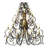 Serratina 32 - Light Steel Dimmable Chandelier