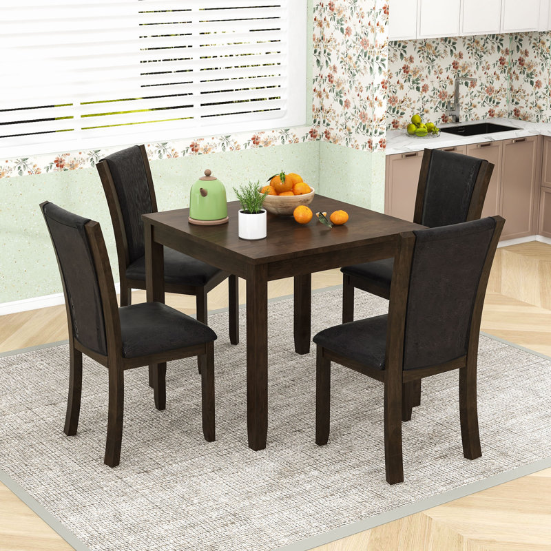 5-Piece Dining Table Set with Chairs