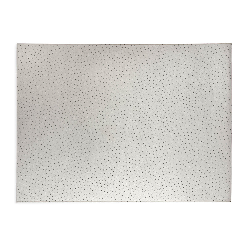 Tapis de bureau Paulie, L 3 pi x L 2 pi, Ivoire, gris anthracite