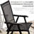 Of 4 Patio Folding Chairs, Stackable Outdoor Sling Dining Chairs With Armrest. Robust Metal Feature, No Assembly, Black. For Lawn, Camping, Dining, Beach. 22.27"l X 24.62"w 37"h, 242 Lbs Capacity 4