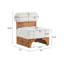 Méridienne Modern Boucle avec structure en bois massif et dossier roulé (y compris la chaise)-260621972
