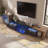 Modern Retractable TV Stand, Extendable TV Cabinet up to 110 Inches, 5 Storage Compartments, Fits Flat Screen TVs-1130900643
