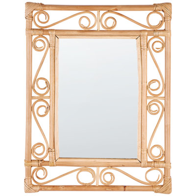 Alpern Wicker Rectangle Mirror