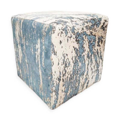 Square Ottoman in Bravo Gray