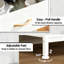 40.9 cm W Steel Bedside Table