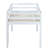 Solid Rubberwood Twin Loft Bed with Ladder, Sturdy Slat Platform, Space-Saving Storage & Safe Guardrails, White-866420170-866420169