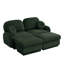 Canapé en forme de U en chenille avec repose-pieds mobile et assemblage facile-129025483