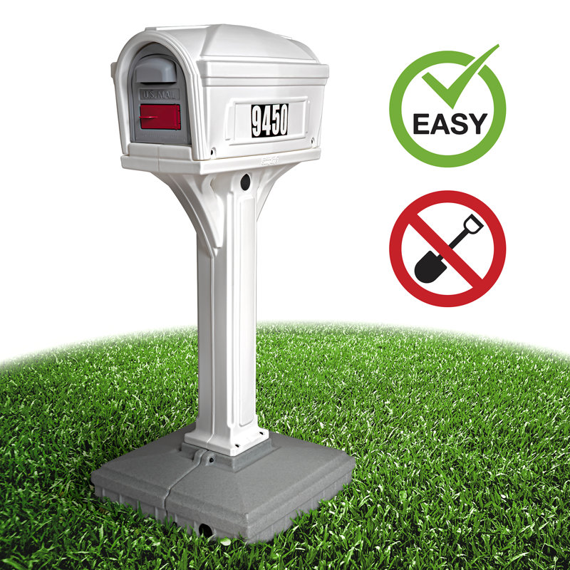 Boîte aux lettres Dig Free Easy Up Classic (blanc / blanc)