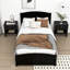 Lit plateforme simple en bois avec tête de lit-920081807